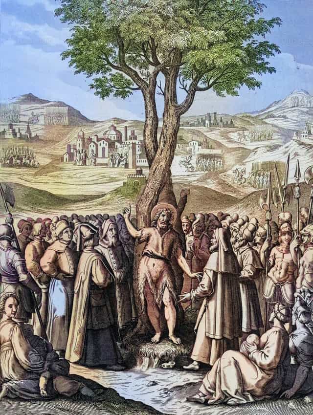 Keresztelő Szent János prédikálása a pusztában - Katolikus stockképek - Fotó: Bible and Art