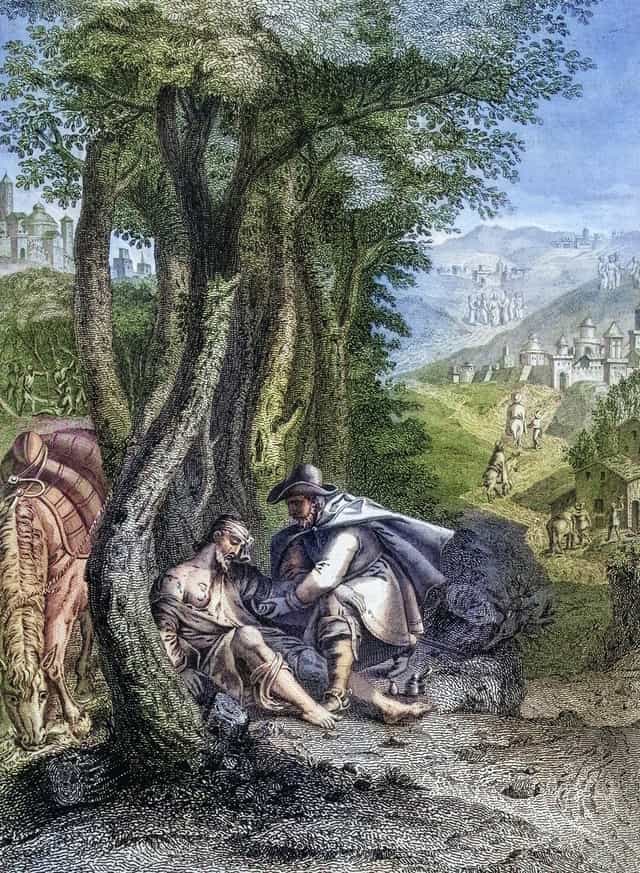 Dobry Samarytanin - Katolickie zdjęcia stockowe - Zdjęcie: Bible and Art