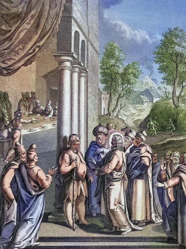 Jézus meggyógyítja a vízkóros beteget - Katolikus stockképek - Fotó: Bible and Art