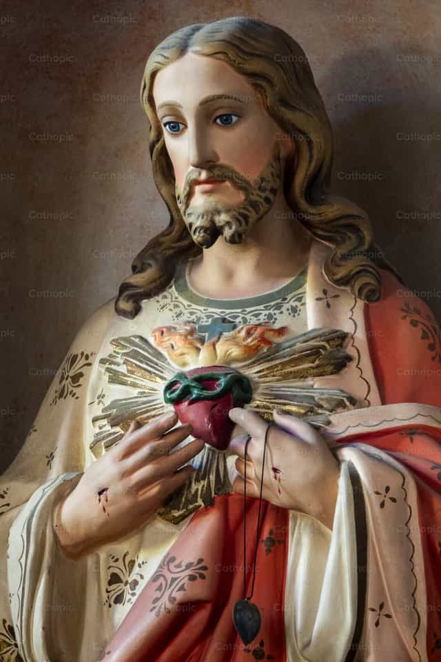 Sacred Heart of Jesus Christ - Catholic stock images - Photo by Joan Sutter