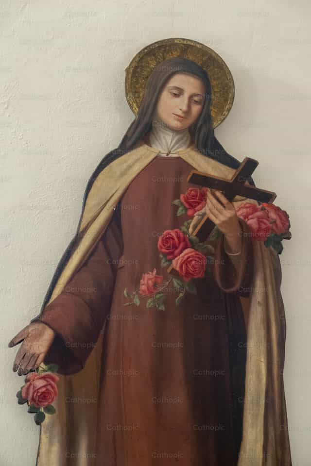 Santa Teresa do Menino Jesus de Lisieux - Imagens católicas de stock - Foto de Joan Sutter