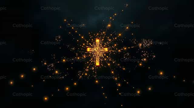 Resurrection: Light of the Cross - Catholic stock images