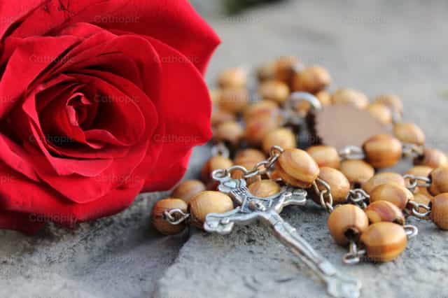 Pray the rosary - Catholic stock images - Photo by Paola Rossinelli