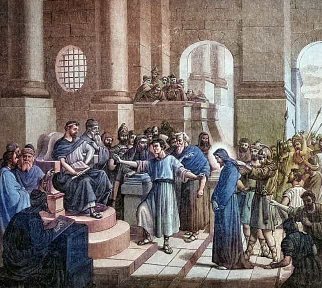 빌라도 앞에 끌려간 예수 - 가톨릭 스톡 이미지 - 사진 제공 Bible and Art