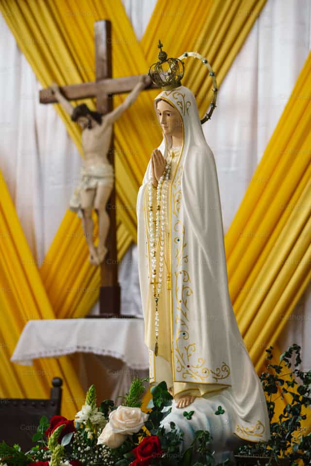Where the Son is, there is his Mother - Catholic stock images