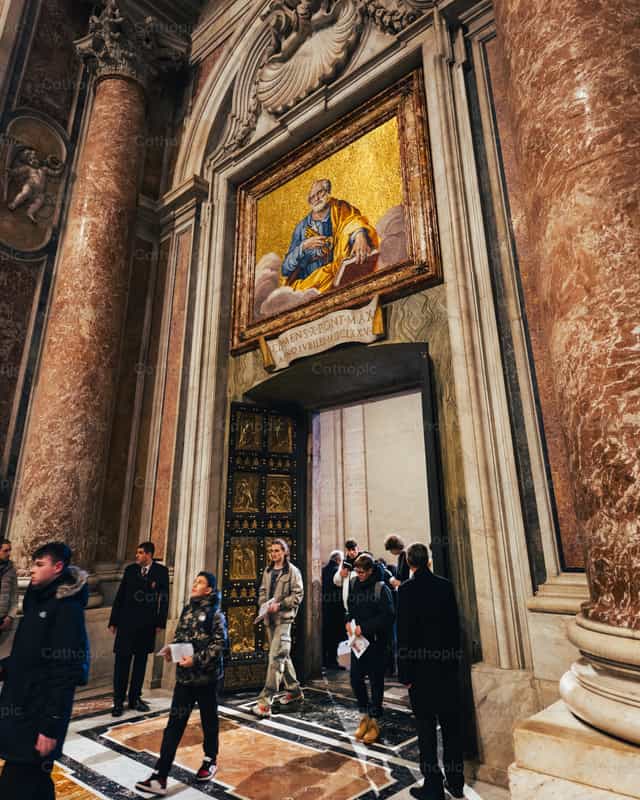Saint Peter’s Basilica Holy Door - Catholic stock images - Photo by Coffee With Damian