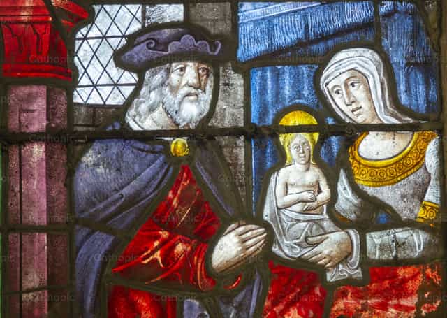 Virgin Mary with her parents - Catholic stock images - Photo by Joan Sutter