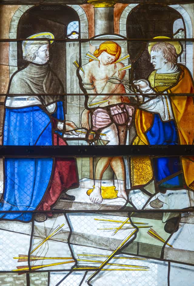 Saint Sebastian - Catholic stock images - Photo by Joan Sutter