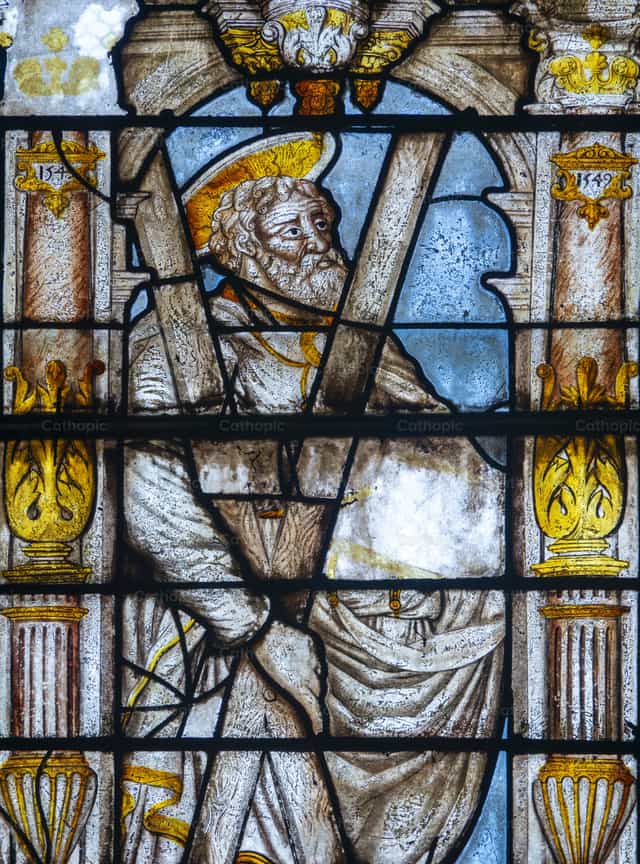 Saint André Apôtre - Images catholiques de stock