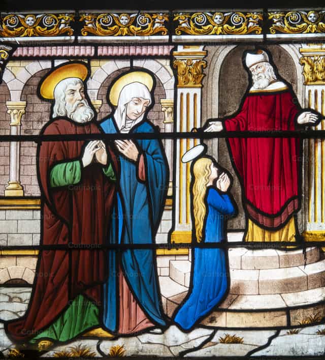 Presentation of Mary at the Temple - Catholic stock images - Photo by Joan Sutter