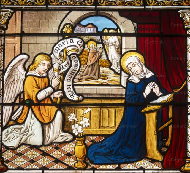 Anunciação a Maria - Imagens católicas de stock - Foto de Joan Sutter