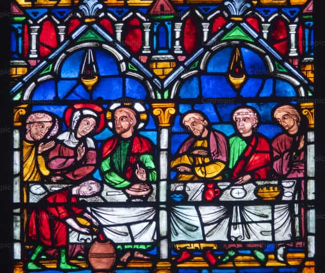 As bodas de Caná - Imagens católicas de stock - Foto de Joan Sutter