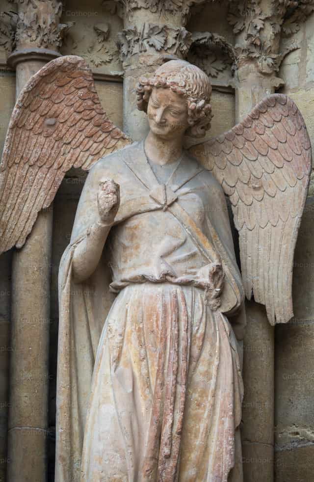 The Smiling Angel - Catholic stock images - Photo by Joan Sutter