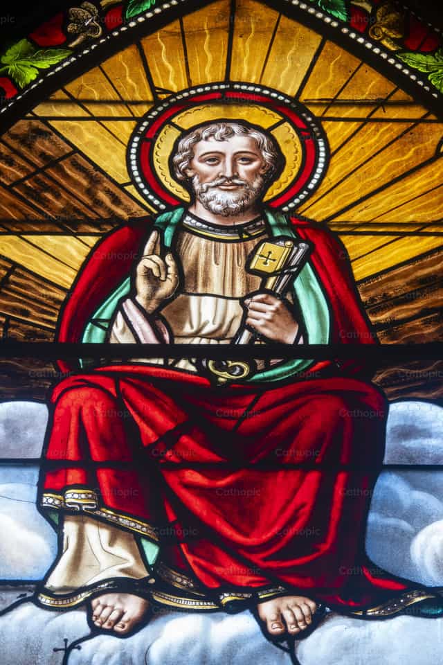 San Pietro con le chiavi della Chiesa - Immagini stock cattoliche - Foto di Joan Sutter