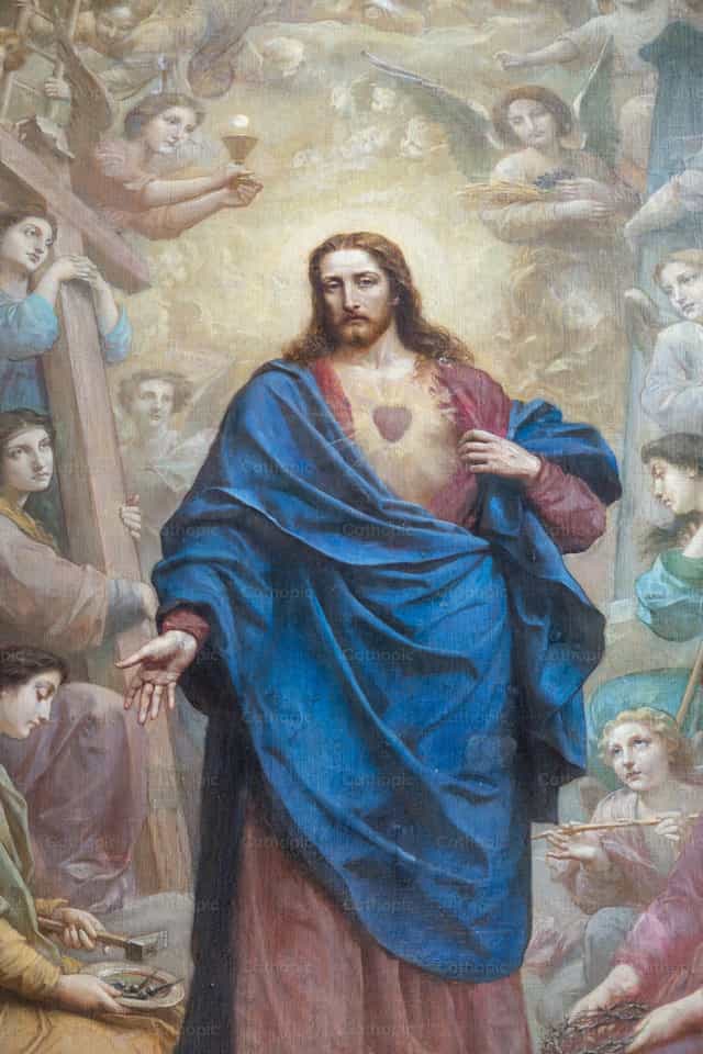 Sagradong Puso ni Jesucristo - Mga Catholic stock image