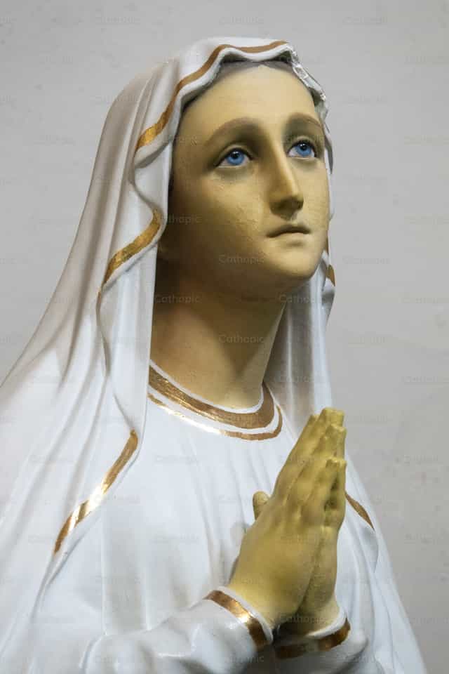 Virgem Maria em oração - Imagens católicas de stock - Foto de Joan Sutter