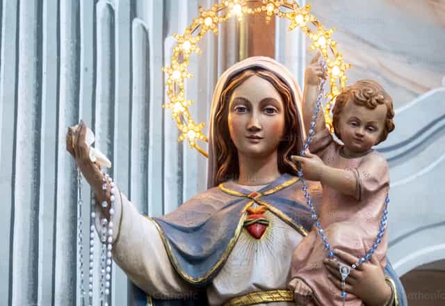 El Inmaculado Corazón de María - Banco de imágenes católicas - Fotografía por Joan Sutter