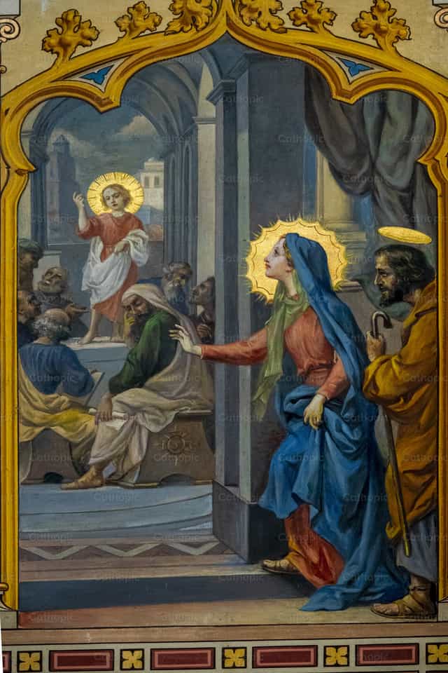 Jesus among the Doctors of the Law - Catholic stock images - Photo by Joan Sutter