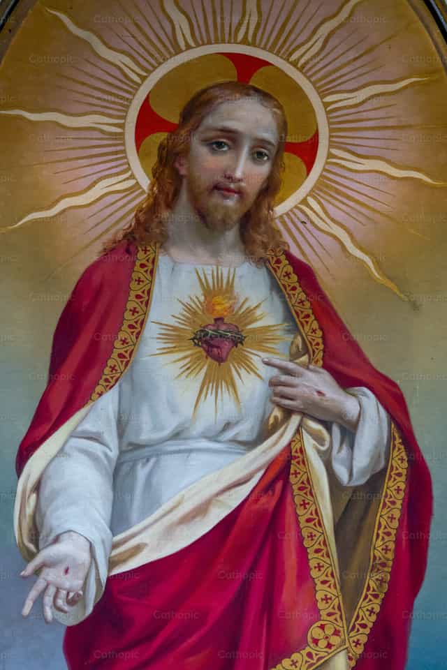 Sagrado Coração de Jesus Cristo - Imagens católicas de stock - Foto de Joan Sutter