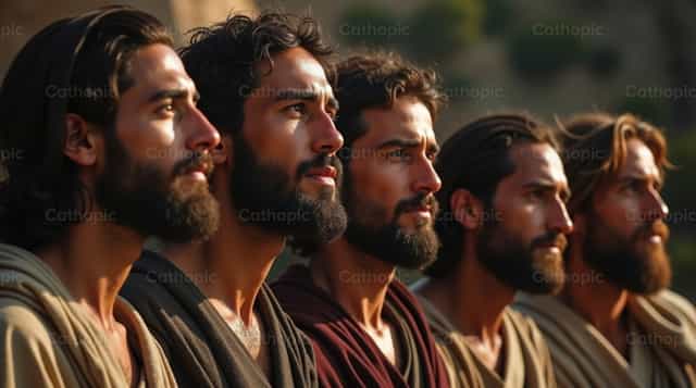 Jacob, Moisés, Ezequiel, Isaías y Juan Evangelista - Banco de imágenes católicas