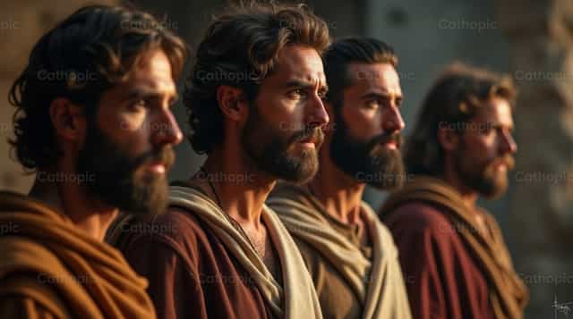 De vier evangelisten - Katholieke stockfoto's - Foto door Irene Maciá Doménech