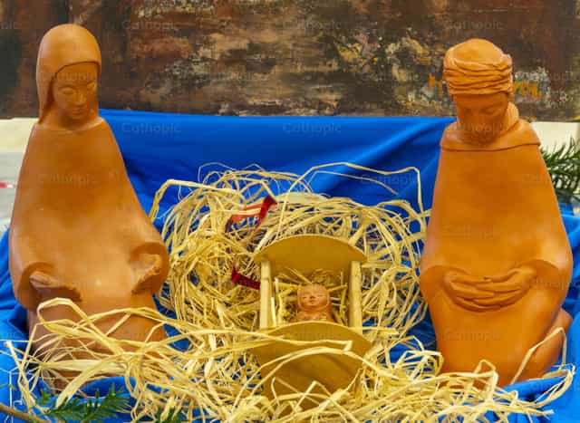 Cena da Natividade de Natal - Imagens católicas de stock - Foto de Joan Sutter