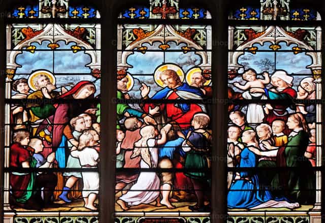 Jésus, ami des petits enfants - Images catholiques de stock - Photo de Zvonimir Atletić