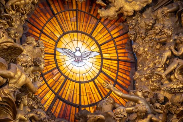Banal na Espiritu - Mga Catholic stock image