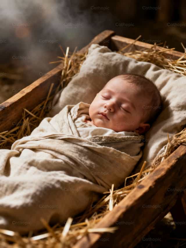Nascimento de Jesus - Imagens católicas de stock
