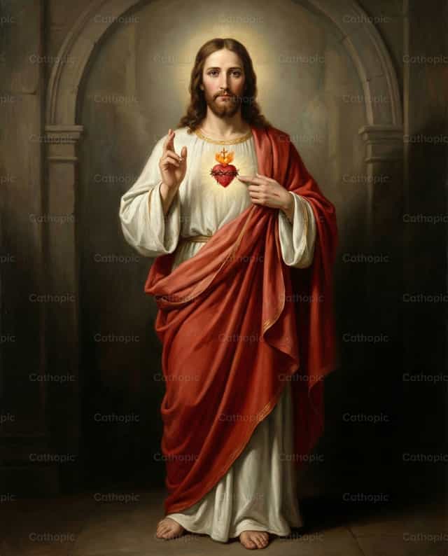Heiligstes Herz Jesu - Katholische Stockfotos