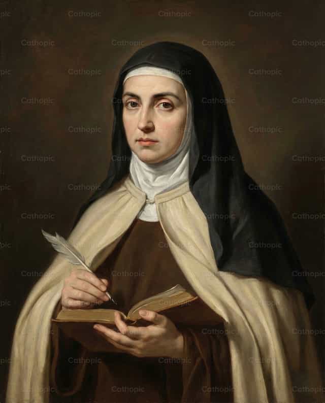 Portrait de sainte Thérèse d’Avila - Images catholiques de stock - Photo de Adrián Reina
