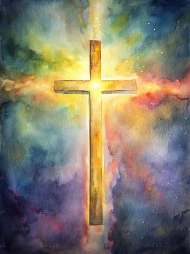 Nagniningning na Krus - Mga Catholic stock image - Larawan ni Irene Maciá Doménech
