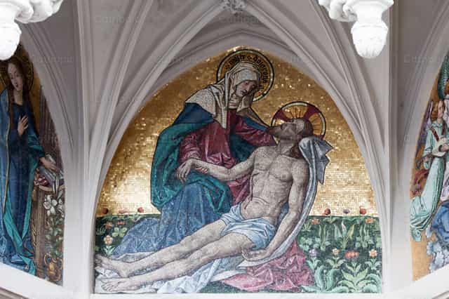 Mosaico de la Piedad - Banco de imágenes católicas