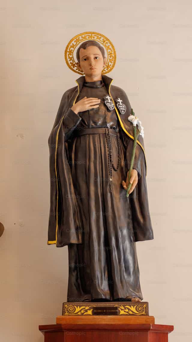 Saint Gabriel de Notre-Dame des Douleurs - Images catholiques de stock