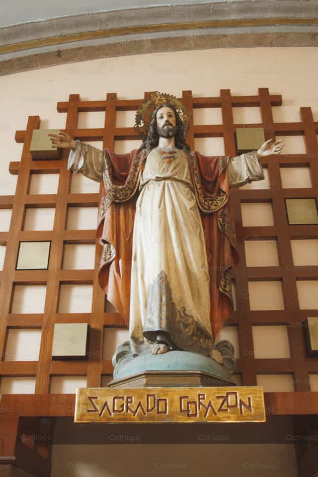 Heilig Hart van Jezus - Katholieke stockfoto's