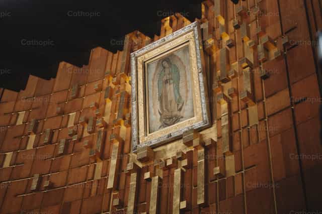 Olhem para mim, Santa Maria de Guadalupe - Imagens católicas de stock