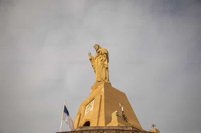 Sagrado Corazón de Jesús en el monte Urgull - Banco de imágenes católicas