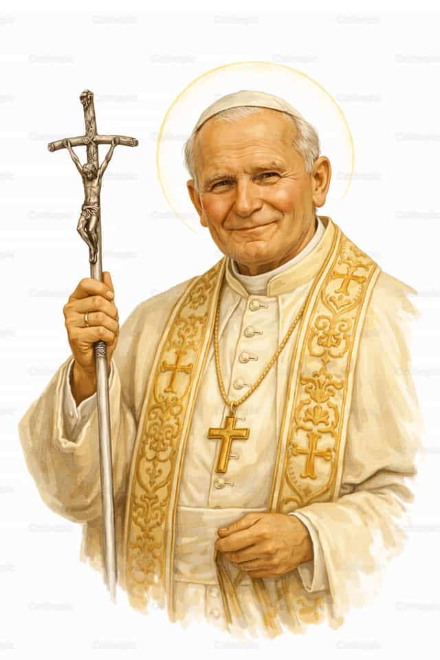 Saint Jean-Paul II - Images catholiques de stock - Photo de Aqu Alvarez