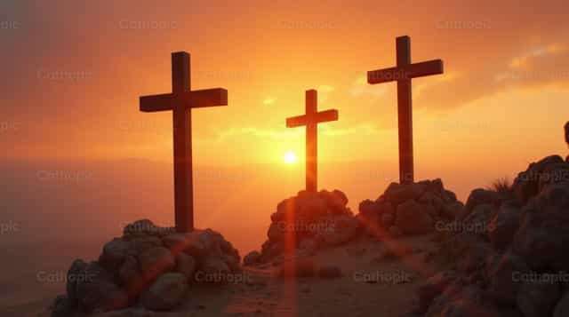 Tatlong Krus - Mga Catholic stock image - Larawan ni Irene Maciá Doménech
