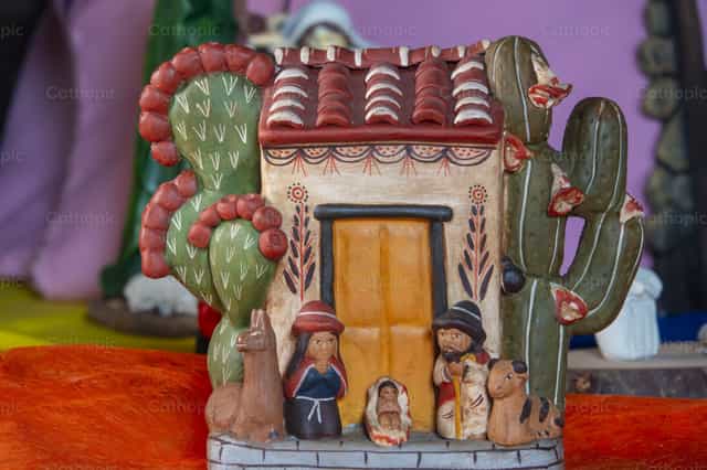 Modern Christmas Nativity Scene - Catholic stock images - Photo by Joan Sutter