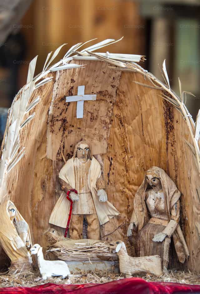Belén navideño moderno - Banco de imágenes católicas - Fotografía por Joan Sutter
