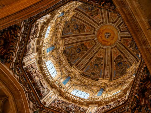 Decke der Kathedrale von Salamanca - Katholische Stockfotos - Foto von Fr. Sebastian Munoz