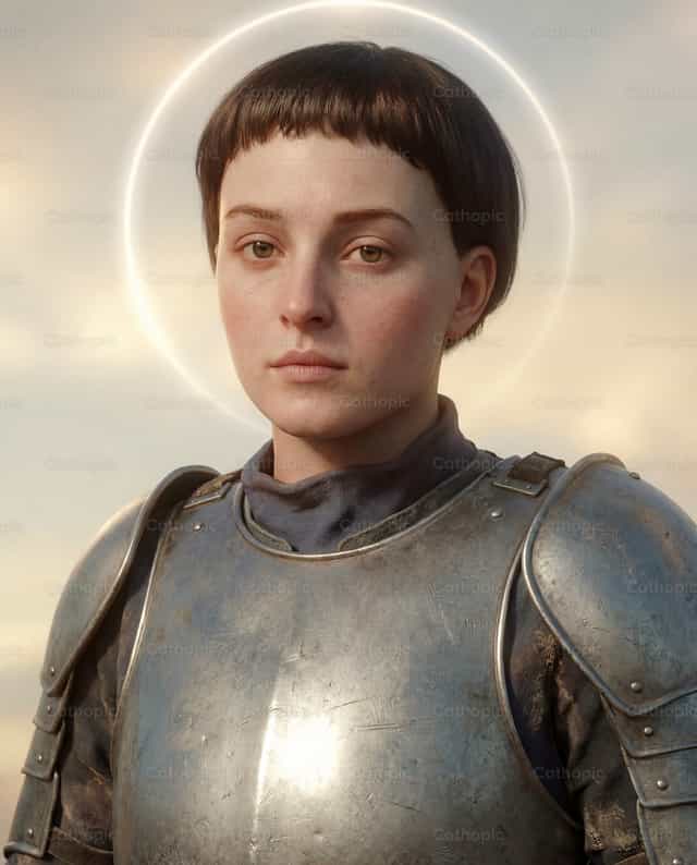 Heilige Johanna van Arc, maagd en martelares - Katholieke stockfoto's - Foto door Thyago Freitas