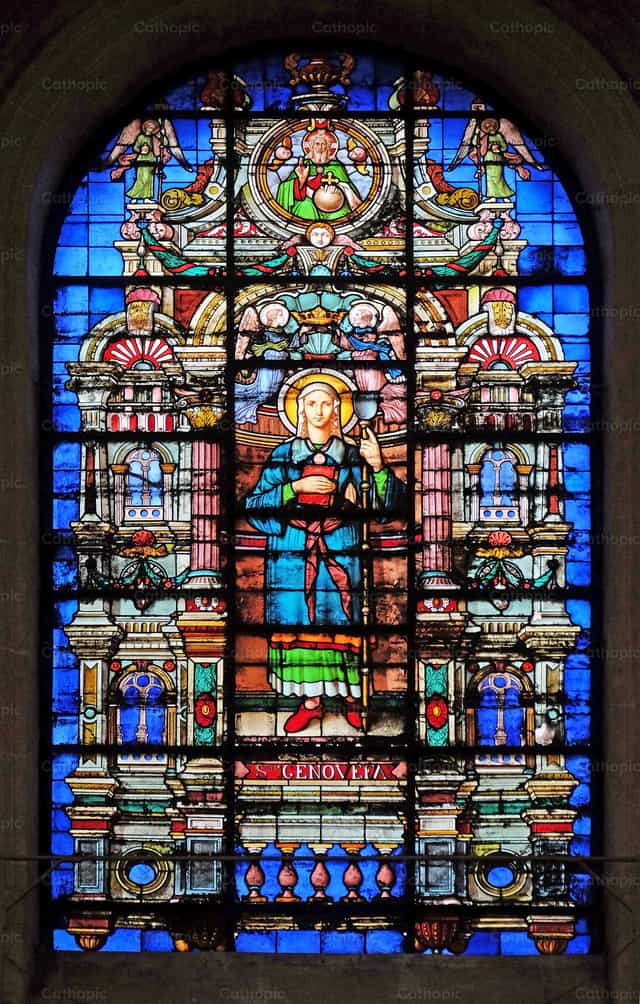 Sainte Geneviève - Images catholiques de stock