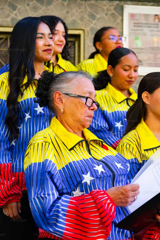 Chanteurs du Venezuela - Images catholiques de stock