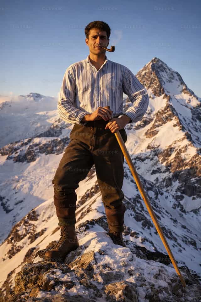 Heiliger Pier Giorgio Frassati – Verso l’Alto, Wandern - Katholische Stockfotos