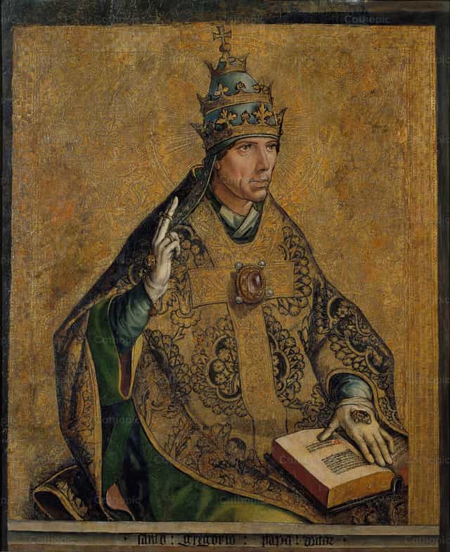 San Gregorio ang Papa - Mga Catholic stock image - Larawan ni Restored Christian Art