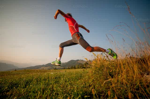 Race towards spiritual freedom - Catholic stock images