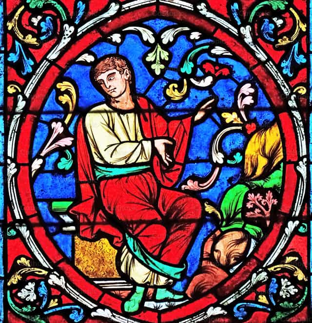 Witraż, Katedra Notre-Dame w Paryżu - Katolickie zdjęcia stockowe - Zdjęcie: Zvonimir Atletić