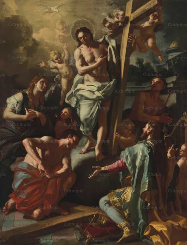 지옥(림보)으로 내려가시는 그리스도 - 가톨릭 스톡 이미지 - 사진 제공 Restored Christian Art